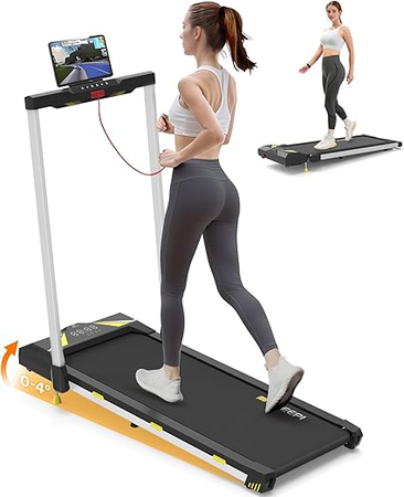 Tapis de Course 4 en 1 FreepiFitness – Tapis de Marche Pliable avec Inclinaison, Vitesse 12 km/h, pour Sport à Domicile