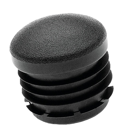 Embout intérieur rond plastique noir 25mm - FORTAPS - 16-25