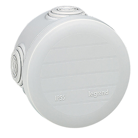 Boîte de dérivation PLEXO ronde gris D80mm - LEGRAND - 092002