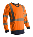 T-shirt haute visibilité SOMO manches longues orange/marine taille XL - COVERGUARD - 5SOM17R0XL