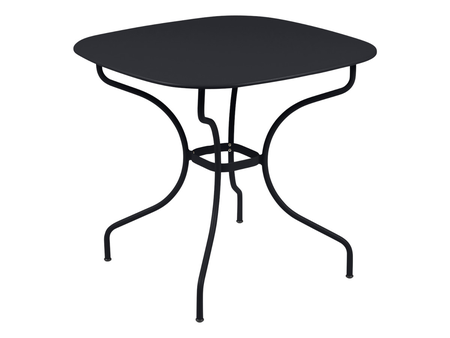 Table de jardin en métal Carronde Opera+ 82 x 82 cm Carbone - Fermob