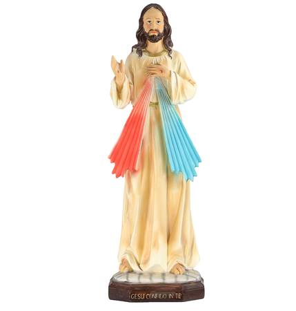 Statue en résine de Jésus Miséricordieux de 60cm