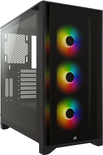 Boitier Moyen Tour ATX Corsair iCue 4000X RGB avec panneaux vitrés (Noir)