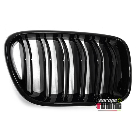 GRILLES CALANDRES SPORT NOIR BRILLANT DOUBLES LAMES BMW X3 F25 2010-2014 (05126)