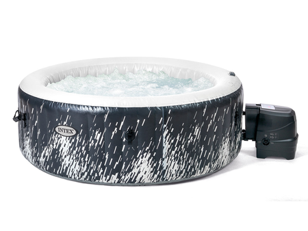 Spa gonflable PureSpa Galaxie rond Bulles avec LED 4 places - Intex