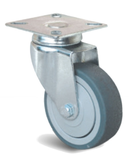 Roulette Uniroll caoutchouc grise à platine pivotante 50mm - GUITEL HERVIEU - 66502