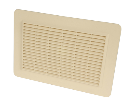 Grille de ventilation en applique rectangulaire pour façades type 200cm² sable - NICOLL - 1GAPM2