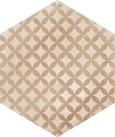 TERRA ASTRO HEXAGONAL BEIGE - 25x21,6 cm - Carrelage aspect ciment vieilli