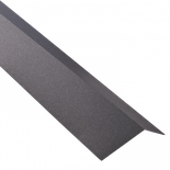 Bris de gouttière toiture acier galvanisé laqué mat aspect tuile L 1,20 m - Coloris - Gris anthracite mat, Longueur - 1,20 m