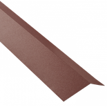 Bris de gouttière toiture acier galvanisé laqué mat aspect tuile L 1,20 m - Coloris - Brun rouge mat, Longueur - 1,20 m