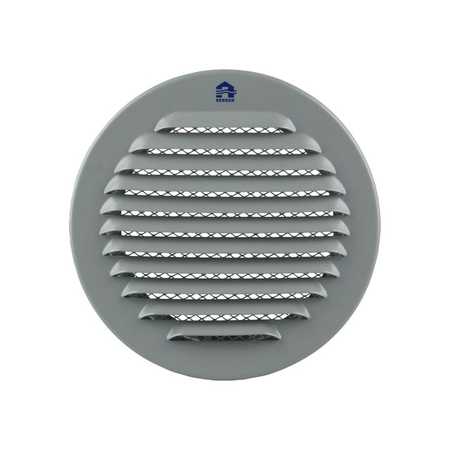 Grille ronde 435R 100mm aluminium gris - RENSON - 4352004