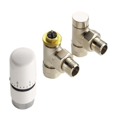 Kit robinetterie thermostatique équerre blanc - ACOVA - 841128