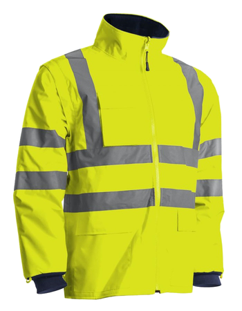 Veste KANATA PU HI-VIZ 3M jaune fluo/marine T2XL - COVERGUARD - 7KANYXXL