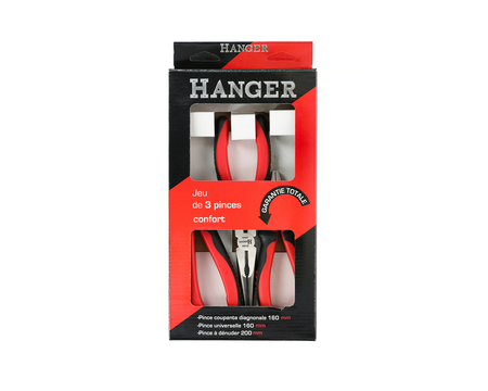 Jeu de 3 pinces confort - HANGER - 231099