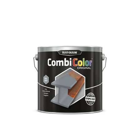 Primaire de protection antirouille et finition CombiColor Original gris argent RAL 7001 seau 2,5l - RUST-OLEUM - 7382.2.5