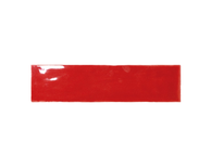 MASIA ROSSO - faïence zellige 7,5x30 cm rouge brillante Taille 7.5 x 30 cm