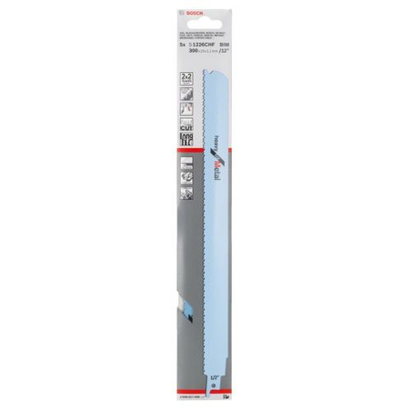 Lame de scie sabre S 1226 CHF Heavy for Metal - BOSCH - 2608657406