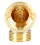 Coude mâle femelle 20x27 laiton long brut - GARIS - D23504B