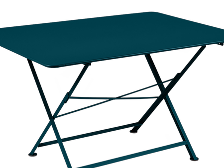 Table de jardin rectangulaire Cargo 128 x 90 cm Bleu Acapulco - Fermob