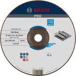 Disque à tronçonner aggloméré PRO métal 230x2,5x22,23mm - BOSCH - 2608600225