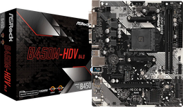 Carte Mère ASRock B450M-HDV R4.0 (AM4) Micro ATX