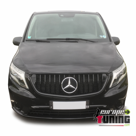 CALANDRE LIGNE AMG GT R PANAMERICANA FULL BLACK MERCEDES VITO III W447 PH2 2019 - (05647)