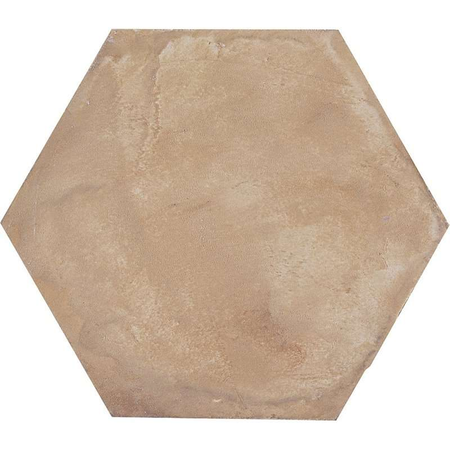 TERRA OCRA HEXAGONAL - 25 x 21.6 cm Carrelage aspect ciment vieilli