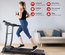 FITFIU Fitness MC-200 - Tapis de Course Pliable, Vitesse Réglable 14 km/h, 1500W, Surface 40x110cm, Moniteur Fréquence Cardiaque, 12 Programmes, Poids Max. 90kg