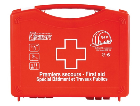 Trousse de secours ASEP BTP 10 - ESCULAPE - 7221405