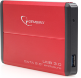 Boitier externe Gembird EE2-U3S-2-!r USB 3.0 - 2"1/2 S-ATA (Rouge)