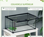 Terrarium en verre - vivarium reptiles & batraciens - métal noir verre