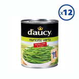 Haricots verts extra fins, 440g X12 - D'AUCY