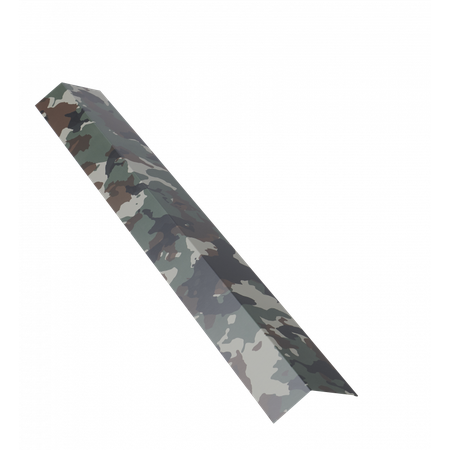 Bris de gouttière 1 m pour plaque nervurée acier laqué - Coloris - Camouflage, Longueur - 1 m