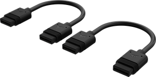 Lot de 2 Câbles de connexion Corsair iCue Link 10cm (Noir)