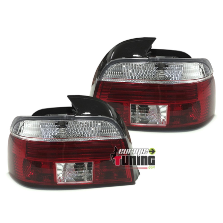 FEUX LEDS ROUGES CLAIRS LOOK M5 POUR BMW SERIE 5 E39 1995-2000 PHASE 1 (00682)