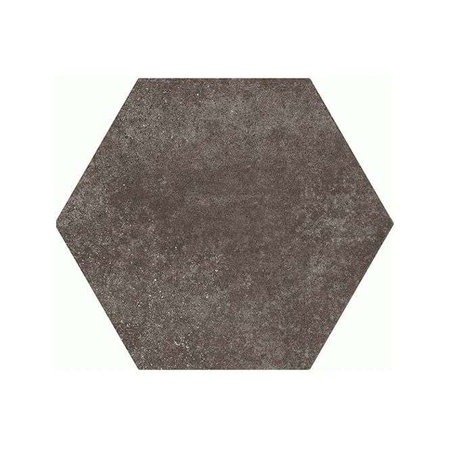 HEXATILE CEMENT - MUD - Carrelage 17,5x20 cm hexagonal uni aspect ciment marron