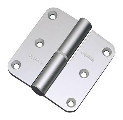 Paumelle aluminium anodisé 80x80mm droite - ARGENTA - 8080114