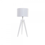 Lampe de bureau DKD Home Decor Blanc Polyester Bois 220 V 50 W