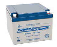 Batterie rechargeable 12V DC 24Ah flamme retardante - POWERSONIC - PS12260GB