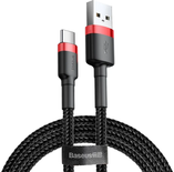 Cable Baseus Cafule USB Type A - USB Type C M/M 1m (Noir/Rouge)