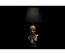 Lampe de bureau DKD Home Decor Noir Doré Polyester Résine Africaine (31 x 31 x 58 cm)