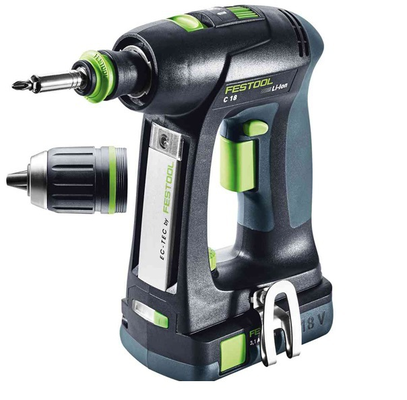 Perceuse-visseuse 18 V C 18 C  + 2 batteries 3,1Ah + chargeur + coffret systainer3 - FESTOOL - 576437