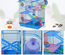 Cage pour Hamster Souris Petit Animaux Rongeur 47 x 30 x 59 cm Bleu