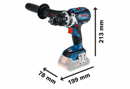 Perceuse-visseuse 18V GSR 18V-110 C Professional + 2 batteries 5Ah + chargeur + coffret L-BOXX - BOSCH - 06019G0125