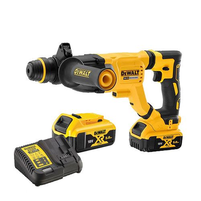 Perforateur SDS Plus 18V Brushless XR 3J + 1 batterie XR 5Ah + chargeur + coffret T_STAK - DEWALT - DCH263P1-QW