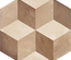 TERRA MIX PATCHWORK HEXAGONAL Chaud - 25x21,6 cm  Carrelage aspect de ciment vieilli Beige