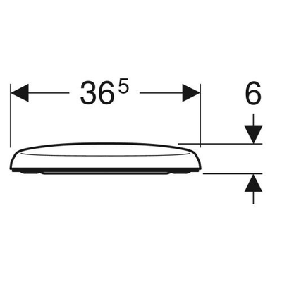 Abattant WC RENOVA antibactérien - GEBERIT - 573010000