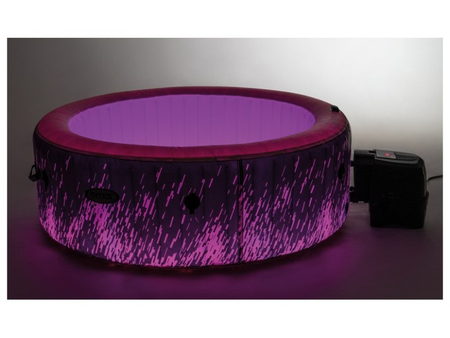 Spa gonflable PureSpa Galaxie rond Bulles avec LED 4 places - Intex