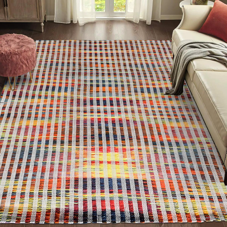 Tapis kilim tissé main en laine LINIR Care&Fair