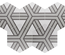 COIMBRA ALPHA 30656 - Carrelage 17,5x20 cm hexagonal décoré aspect carreaux de ciment